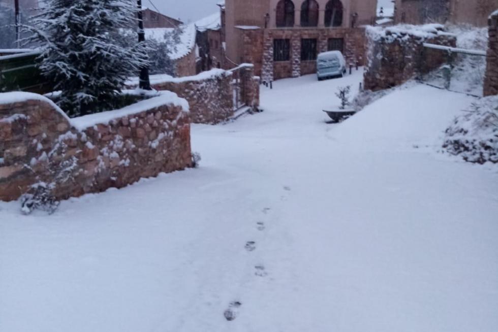 La tormenta Filomena llega a la provincia de Huesca
