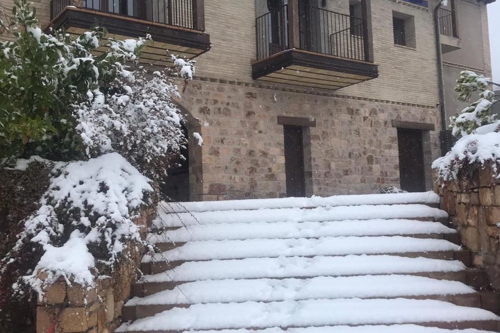 La tormenta Filomena llega a la provincia de Huesca