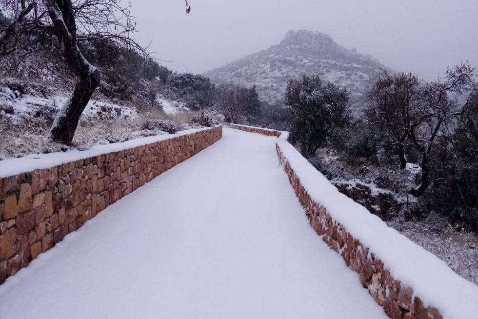 La tormenta Filomena llega a la provincia de Huesca