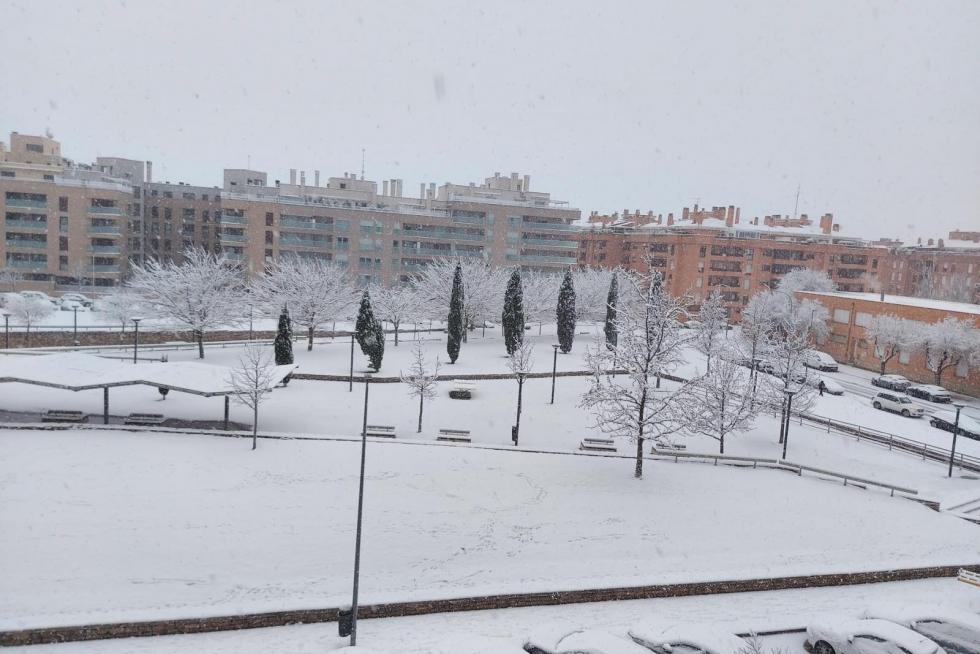 La tormenta Filomena llega a la provincia de Huesca