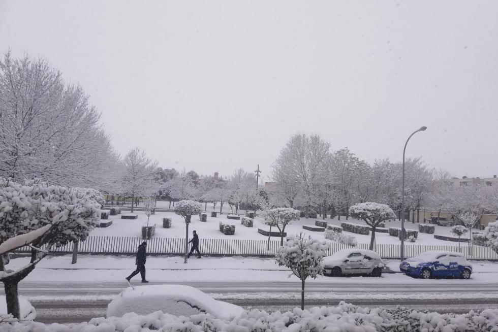 La tormenta Filomena llega a la provincia de Huesca