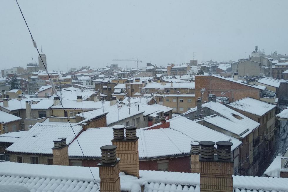 La tormenta Filomena llega a la provincia de Huesca
