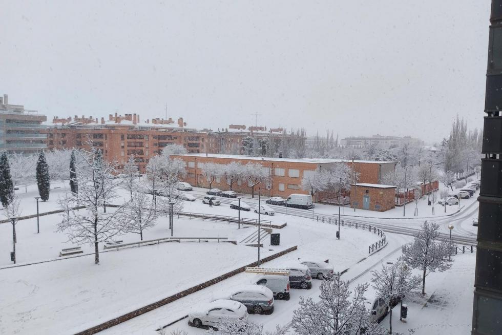 La tormenta Filomena llega a la provincia de Huesca