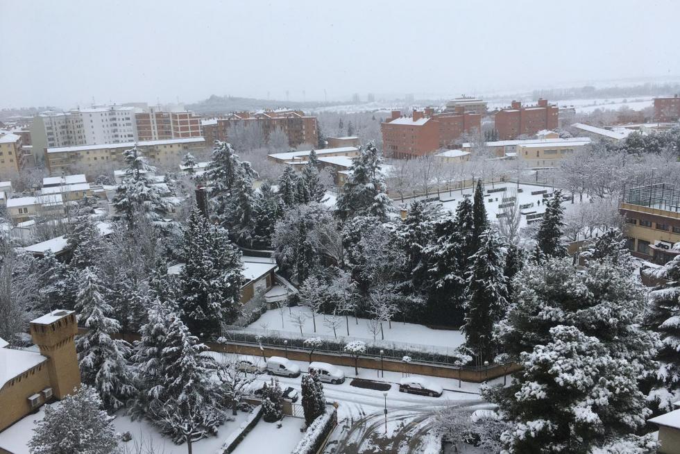 La tormenta Filomena llega a la provincia de Huesca