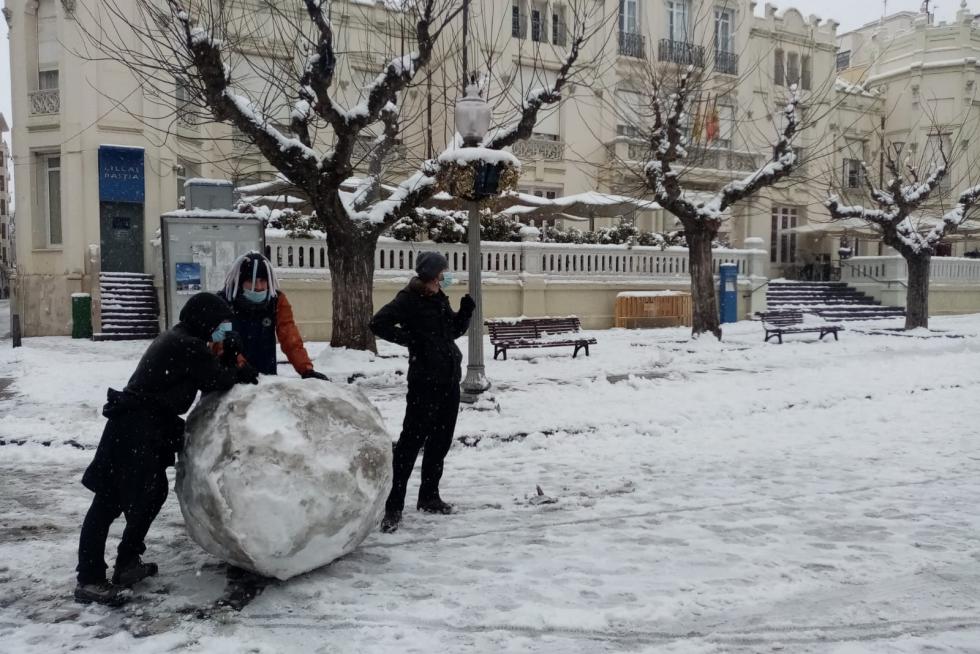 La tormenta Filomena llega a la provincia de Huesca