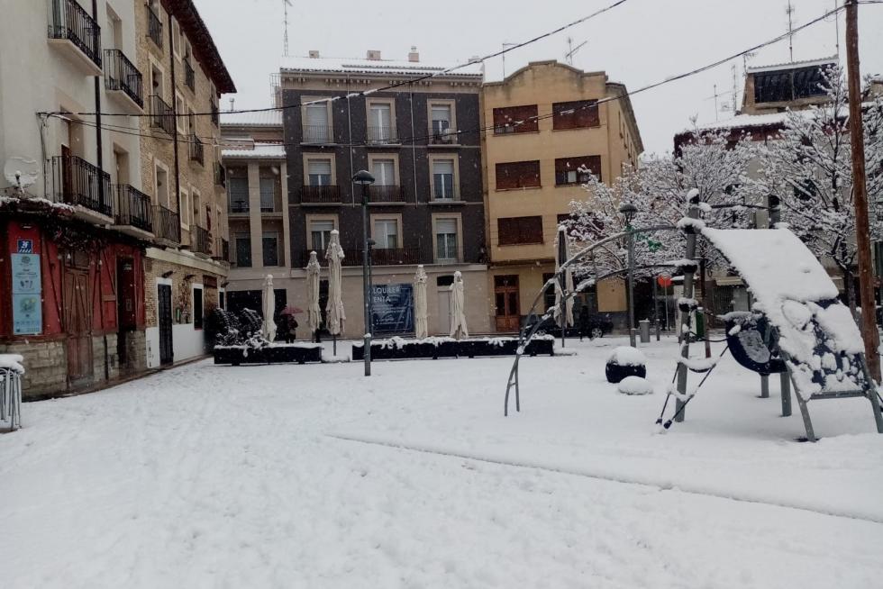La tormenta Filomena llega a la provincia de Huesca