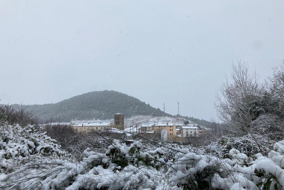 La tormenta Filomena llega a la provincia de Huesca