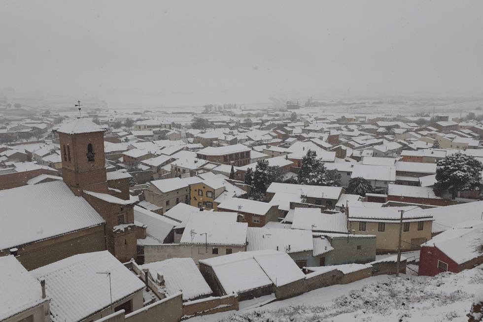 La tormenta Filomena llega a la provincia de Huesca