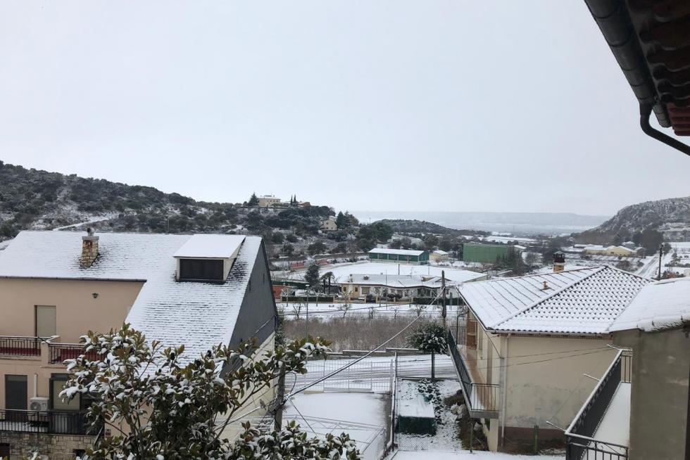 La tormenta Filomena llega a la provincia de Huesca