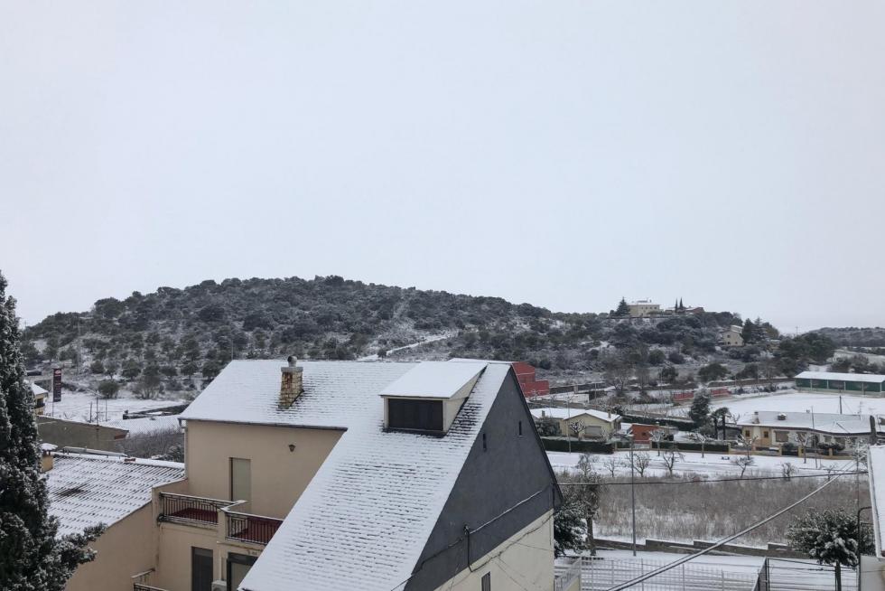 La tormenta Filomena llega a la provincia de Huesca