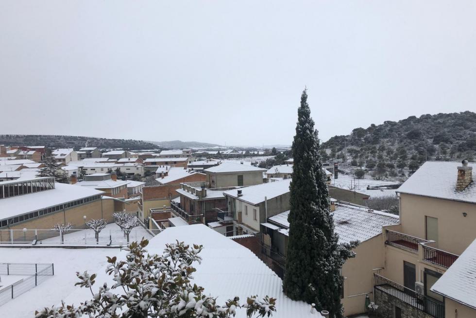 La tormenta Filomena llega a la provincia de Huesca
