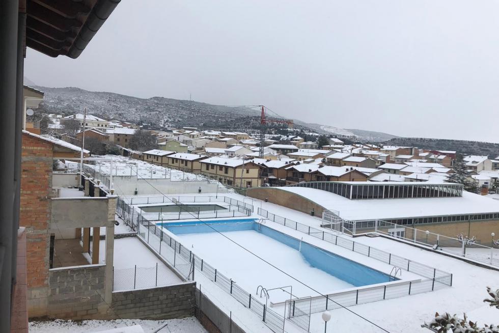 La tormenta Filomena llega a la provincia de Huesca