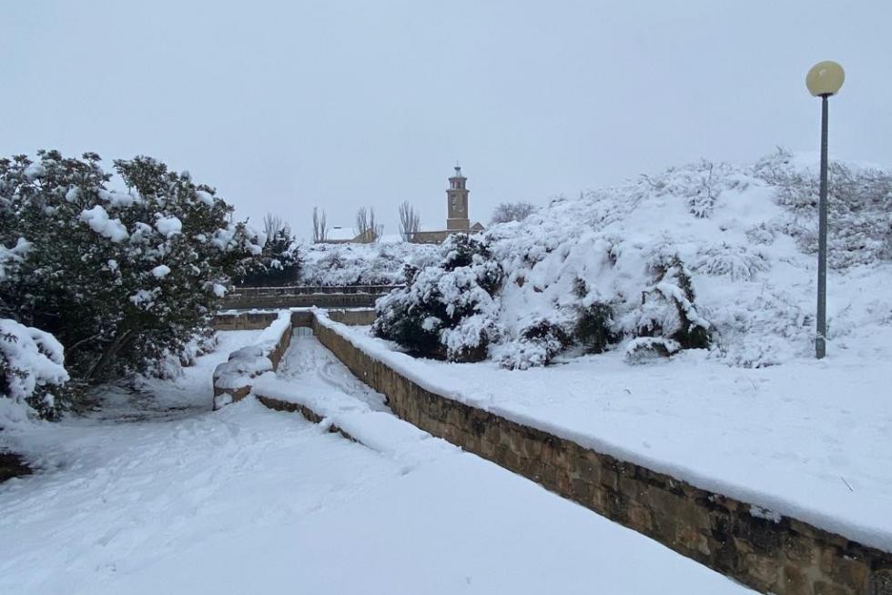 La tormenta Filomena llega a la provincia de Huesca