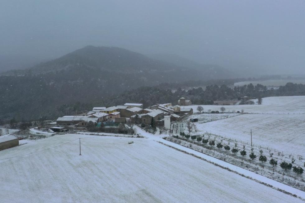 La tormenta Filomena llega a la provincia de Huesca