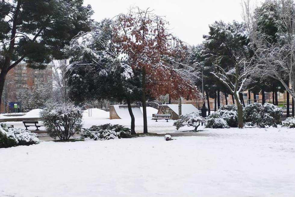Segunda jornada con nieve por la presencia de Filomena en la provincia de Huesca