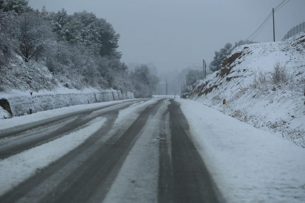 Segunda jornada con nieve por la presencia de Filomena en la provincia de Huesca