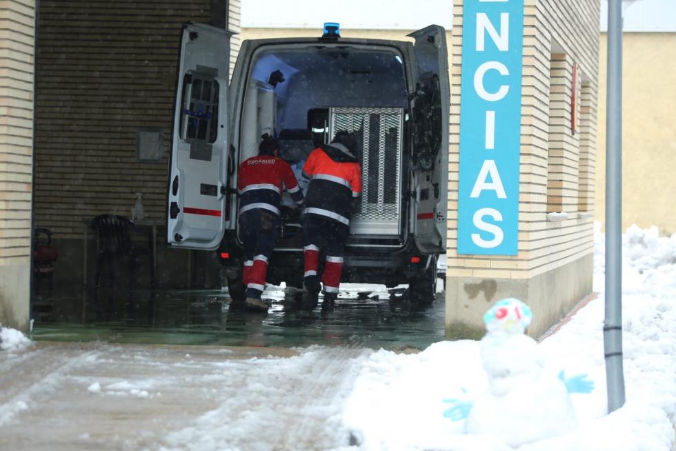 Segunda jornada con nieve por la presencia de Filomena en la provincia de Huesca