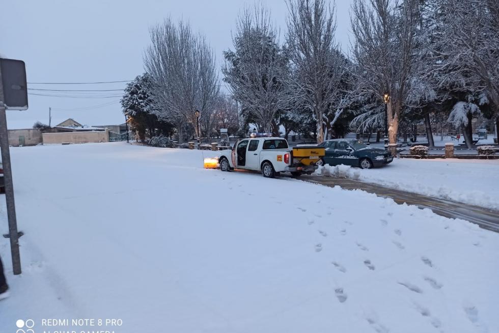 Segunda jornada con nieve por la presencia de Filomena en la provincia de Huesca
