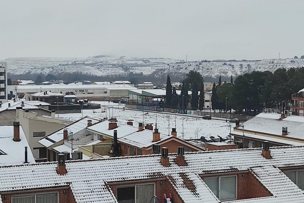 Segunda jornada con nieve por la presencia de Filomena en la provincia de Huesca