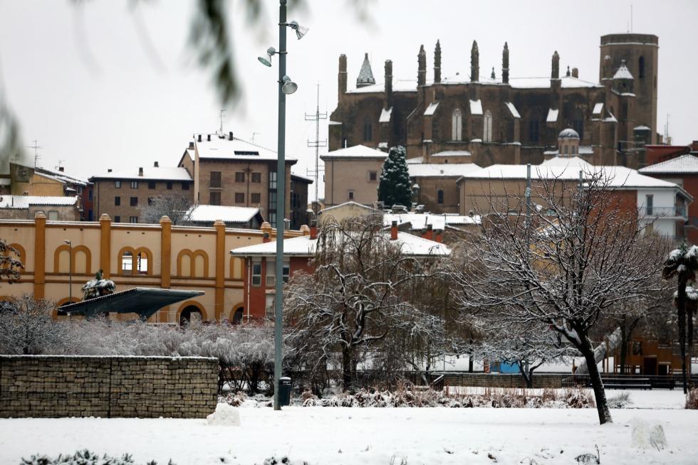Segunda jornada con nieve por la presencia de Filomena en la provincia de Huesca