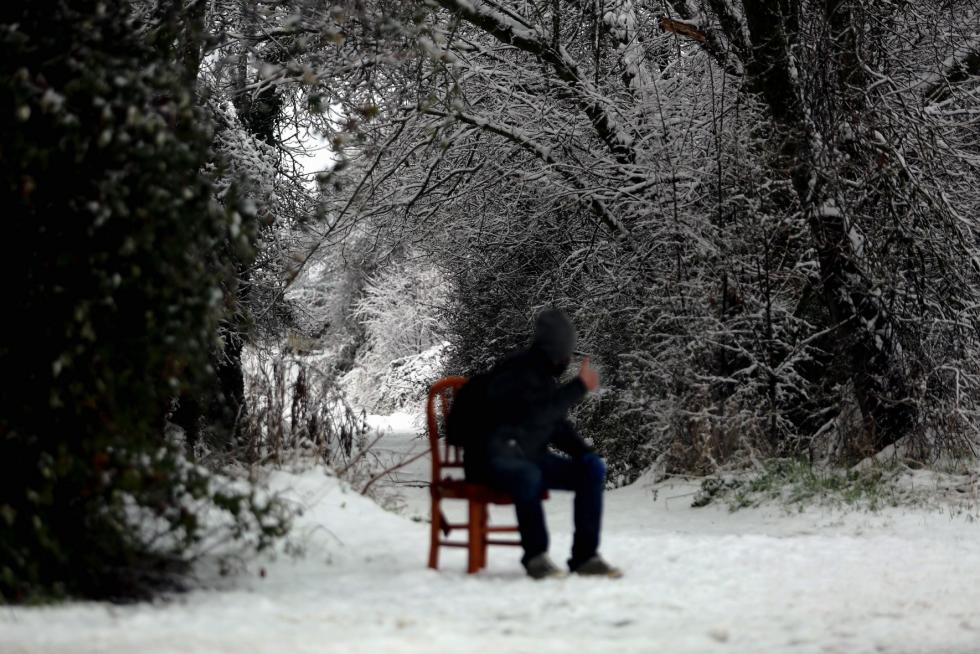Segunda jornada con nieve por la presencia de Filomena en la provincia de Huesca