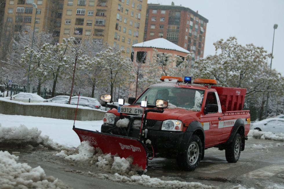 Segunda jornada con nieve por la presencia de Filomena en la provincia de Huesca