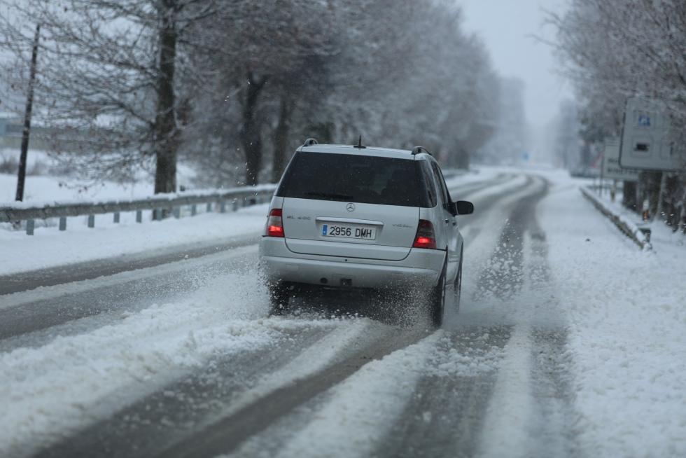 Segunda jornada con nieve por la presencia de Filomena en la provincia de Huesca