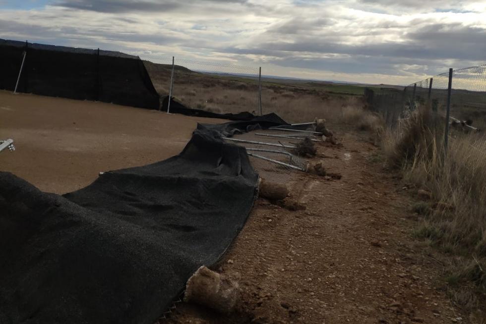 Efectos de la tormenta en el Alto Aragón