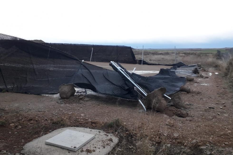 Efectos de la tormenta en el Alto Aragón