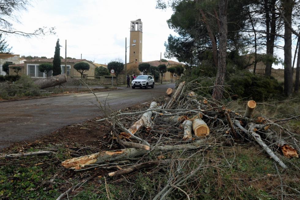 Efectos de la tormenta en el Alto Aragón