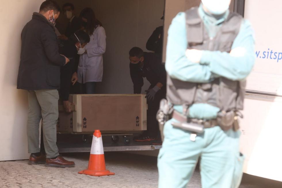 Llega a Barbastro el último lote de arte sacro