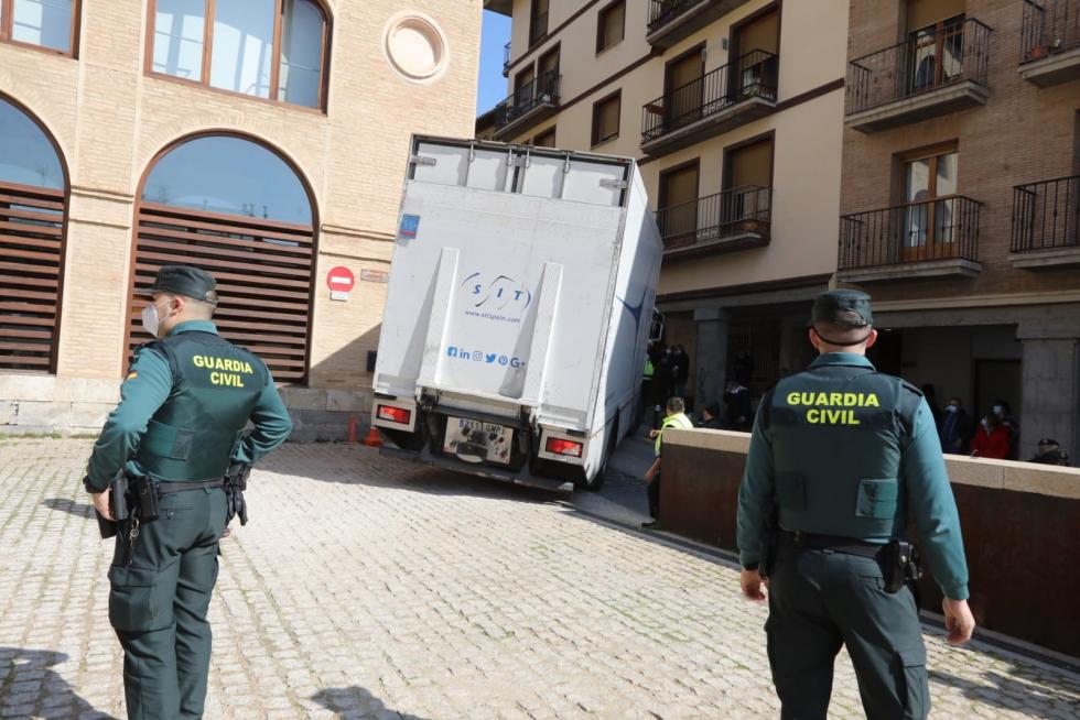 Llega a Barbastro el último lote de arte sacro