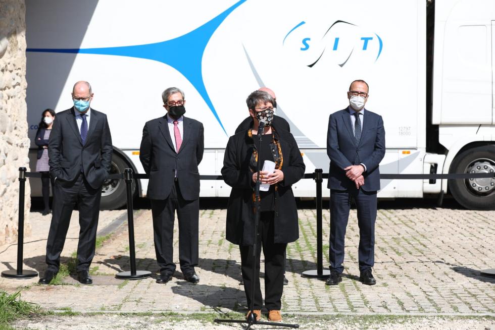 Llega a Barbastro el último lote de arte sacro