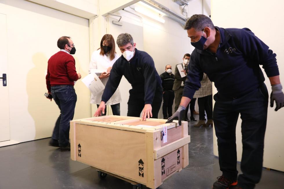 Llega a Barbastro el último lote de arte sacro