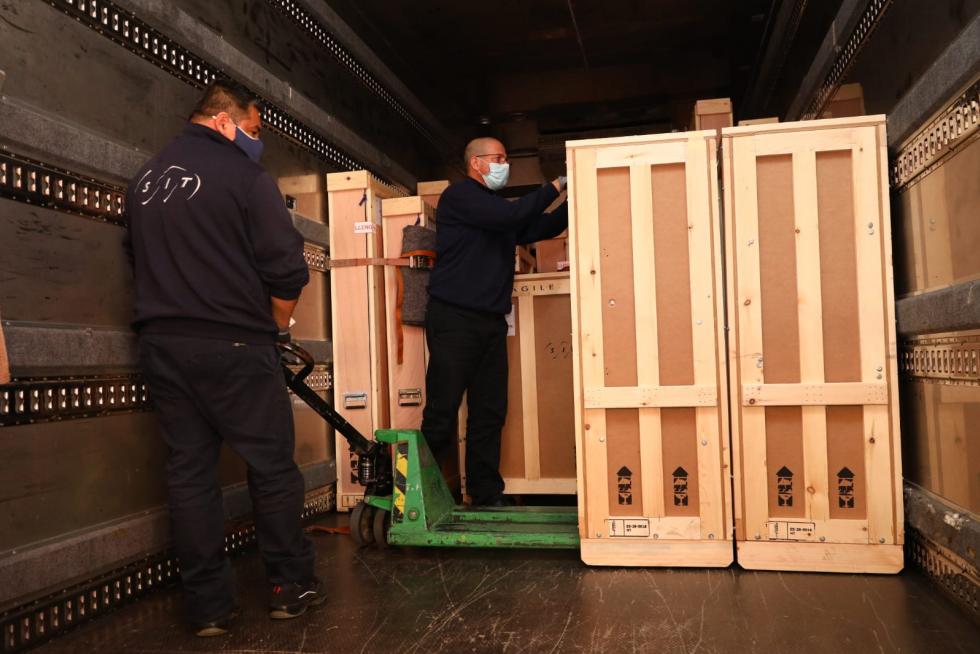 Llega a Barbastro el último lote de arte sacro