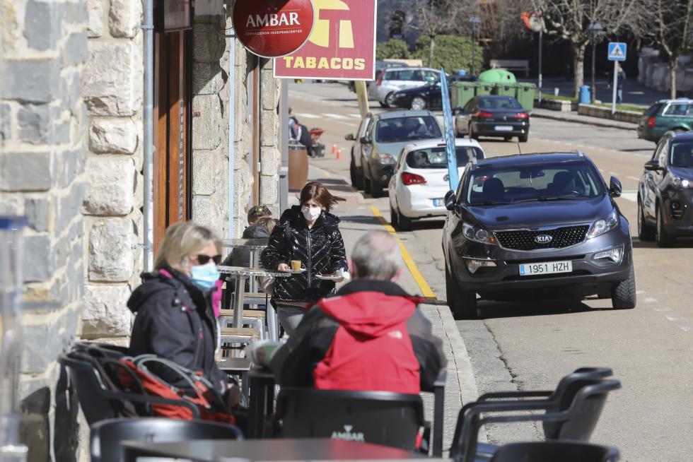 Turistas en Canfranc