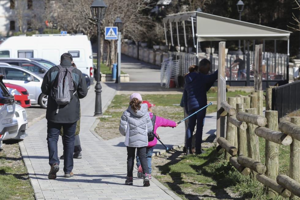 Turistas en Canfranc