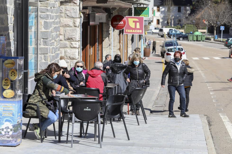 Turistas en Canfranc