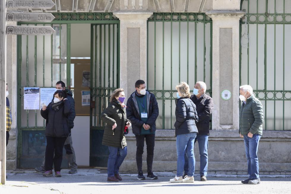 Turistas en Canfranc