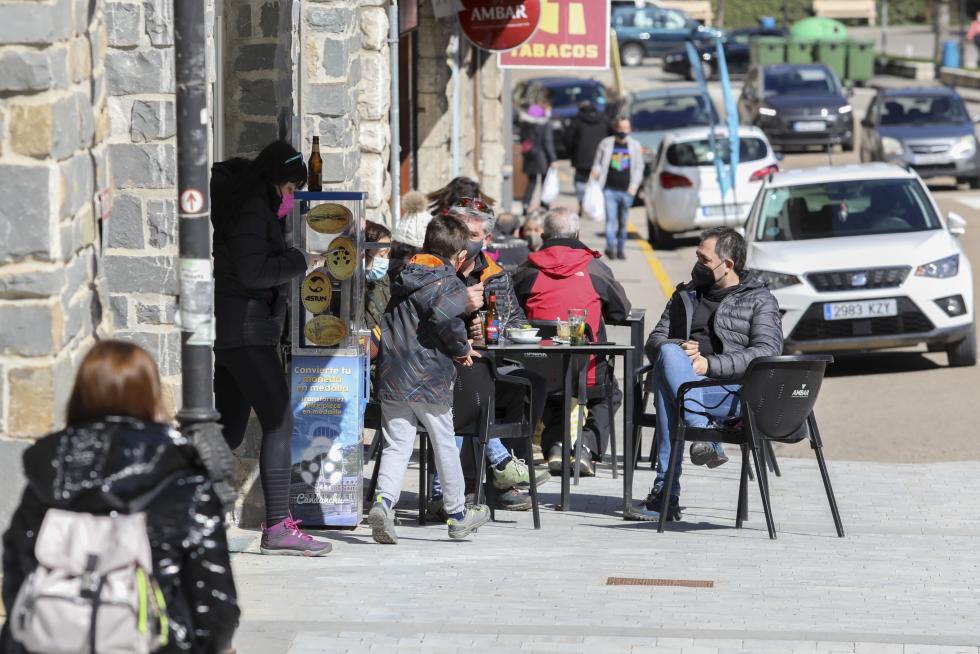 Turistas en Canfranc