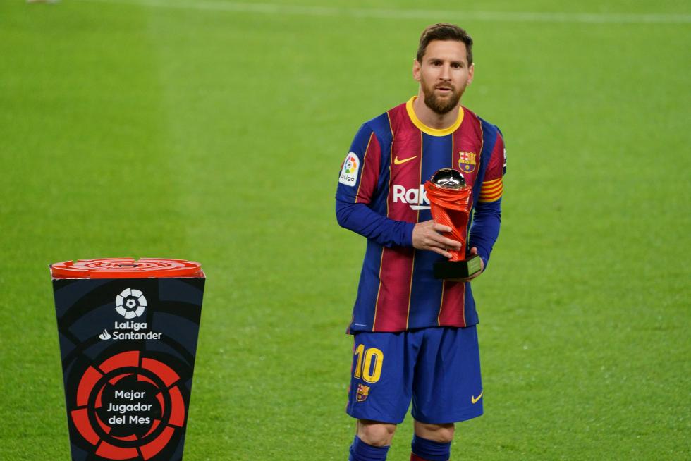 Partido de liga en el Nou Camp