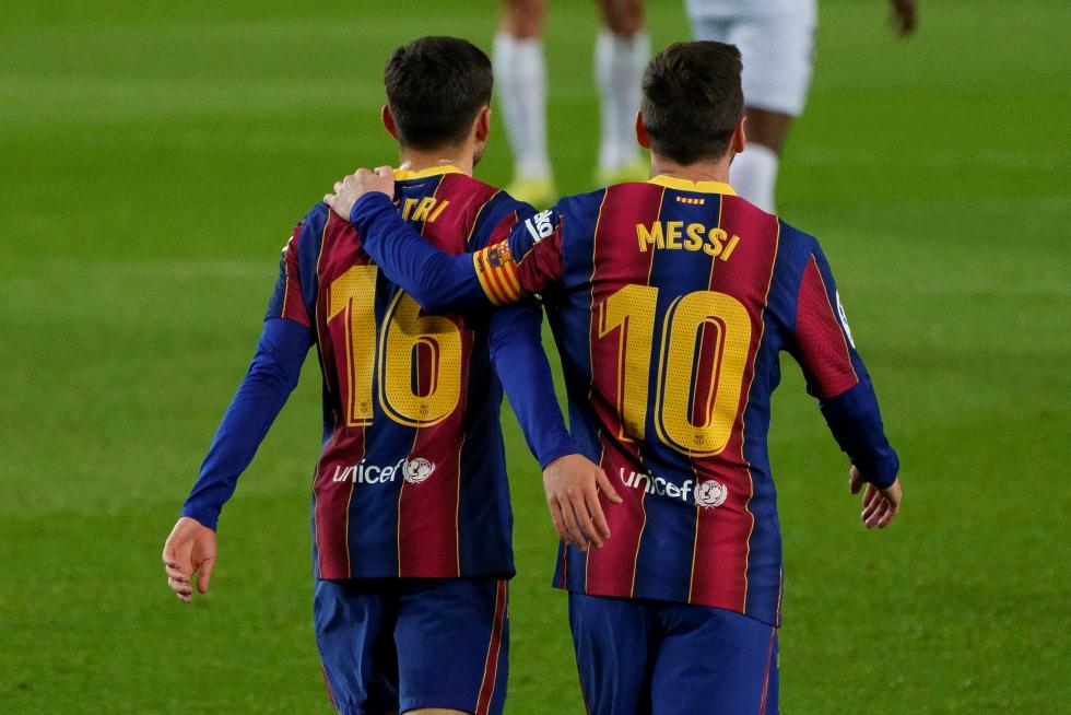 Partido de liga en el Nou Camp