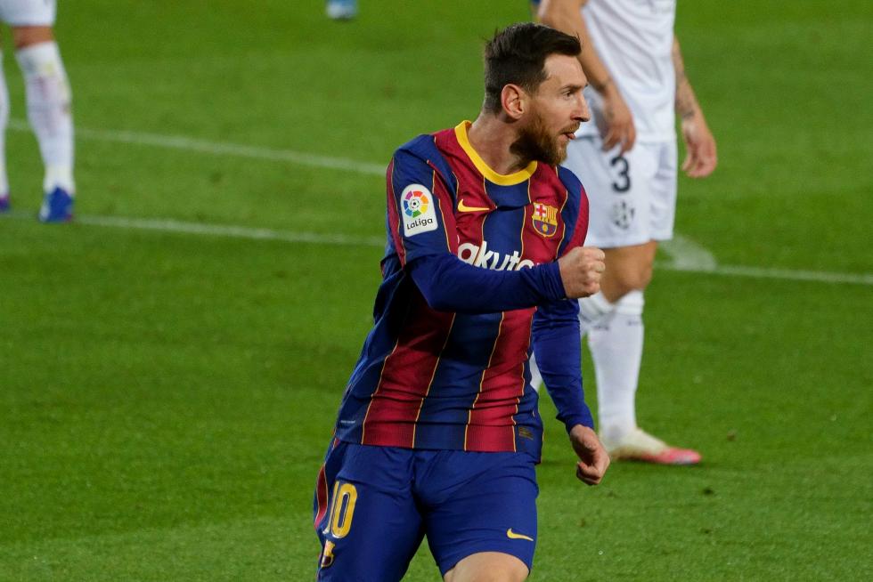 Partido de liga en el Nou Camp