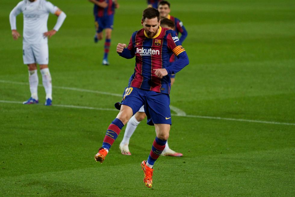 Partido de liga en el Nou Camp