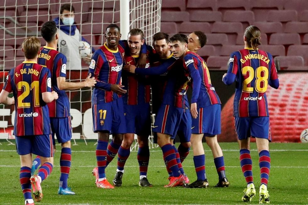 Partido Barcelona-Huesca disputado en el Nou Camp.