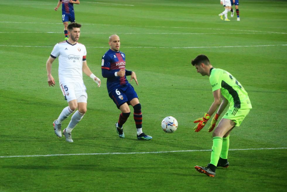 El partido Huesca-Osasuna, foto a foto.