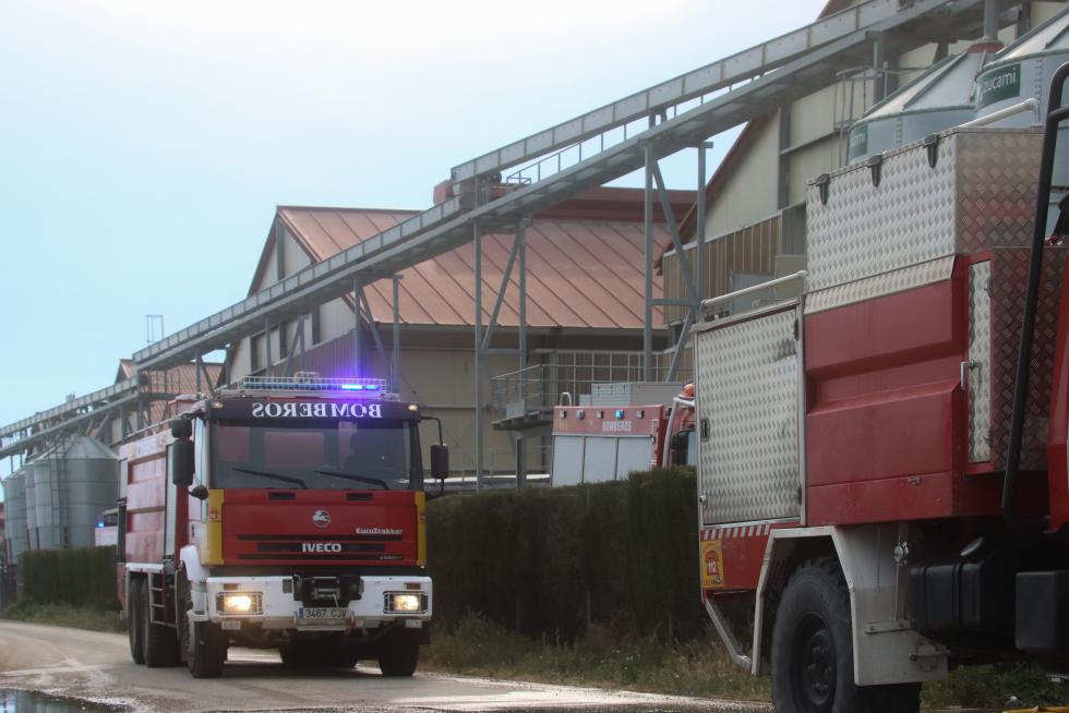 Incendio de una nave avícola en Grañén.