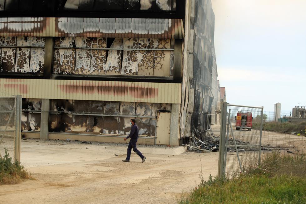 Incendio de una nave avícola en Grañén.
