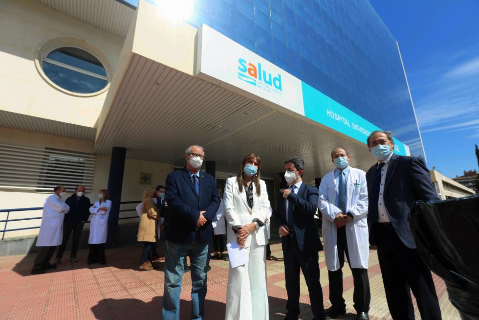Presentación de las obras de Urgencias en el Hospital San Jorge de Huesca.