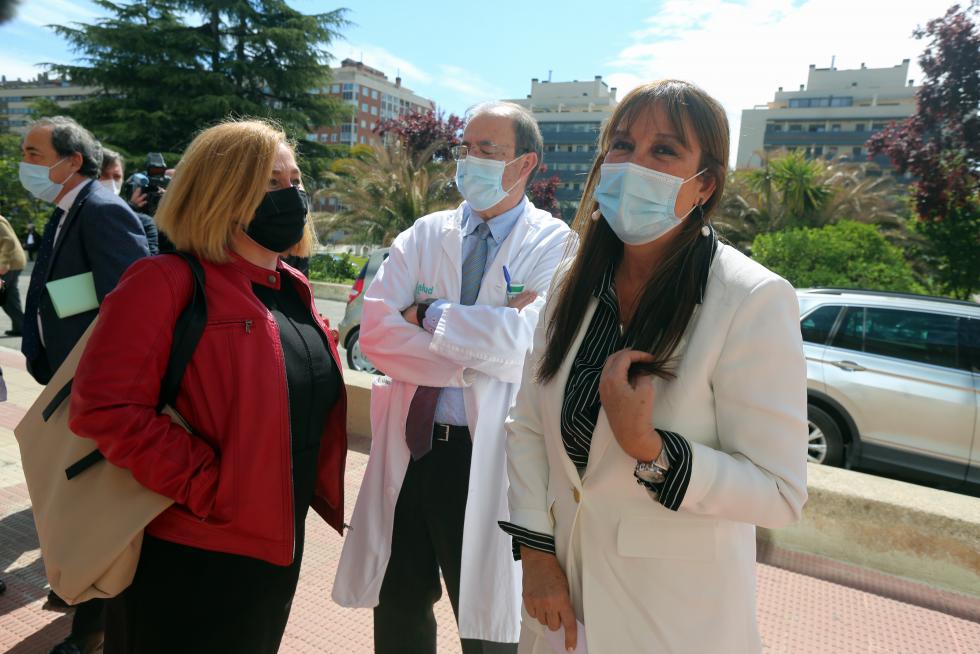 Presentación de las obras de Urgencias en el Hospital San Jorge de Huesca.